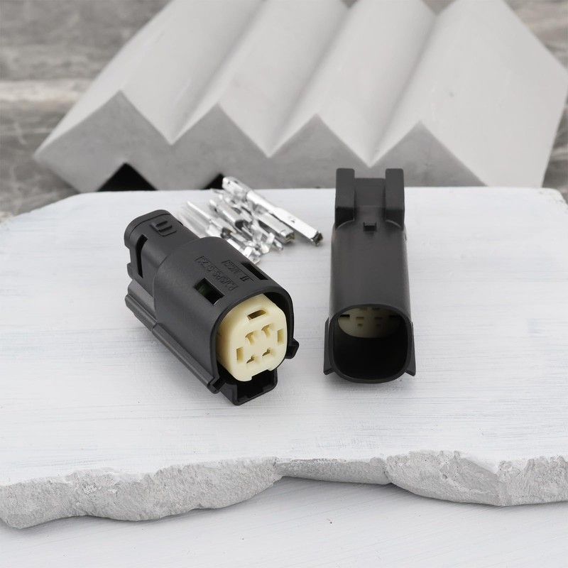 VGOL 1 Set Waterproof 4 Pin Molex Cable Connectors (Male