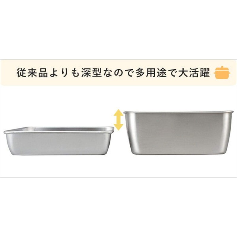 Ernest A-77168 Deep Stainless Steel Bat Set with Lid