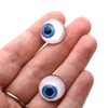 Side Glance Blue Human Inspired Eyes 6mm to 60mm Technology