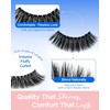 BEYELIAN 14 Pairs False Eyelashes Clear Band D Curl 9-18MM