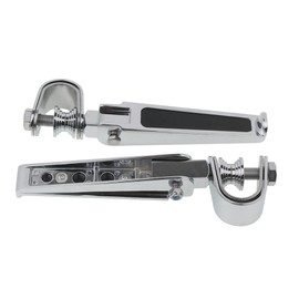 HDBUBALUS Motorcycle Anti-Vibrate Engine Guard Highway Pegs U Clamps Fit for Harley Softail Touring Sportster Sport Glide FXRT Chrome