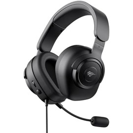 havit Gamenote H2230D - Auriculares para Juegos con micrófono y Conector Jack de 3,5 mm, Color Negro