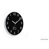 Reverse Wall Clock - Round Black Funny Clock - Backwards