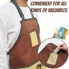 FairyPeach Gardener Apron with Pocket, Thickened and Waterproof Garden Apron,