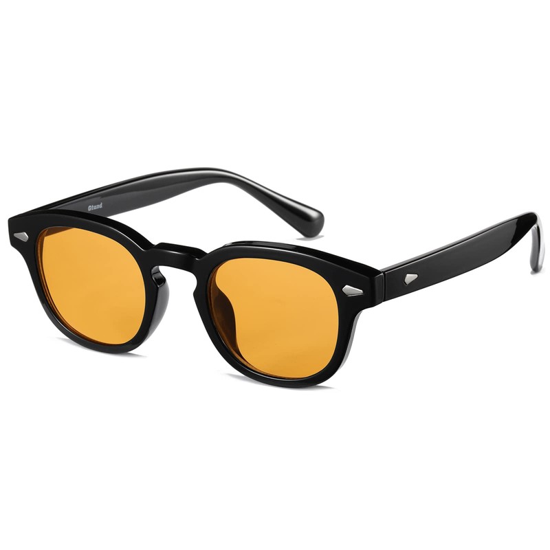 Gtand anteojos de sol unisex clásico retro de estilo redondo