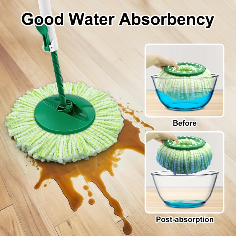 Tornado Spin Mop Head Compatible with Libman 𝐓𝐨𝐫𝐧𝐚𝐝𝐨 Spin Mop