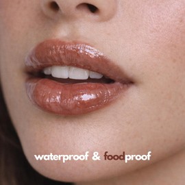 Orno Beauty Solutions Lip Gloss Nude Beige, Ultra Shine Vegano con Ácido Hialurónico y Manteca de Karité, Hidratación, Waterproof y Larga Duración, Tono Vanilla Beige 02