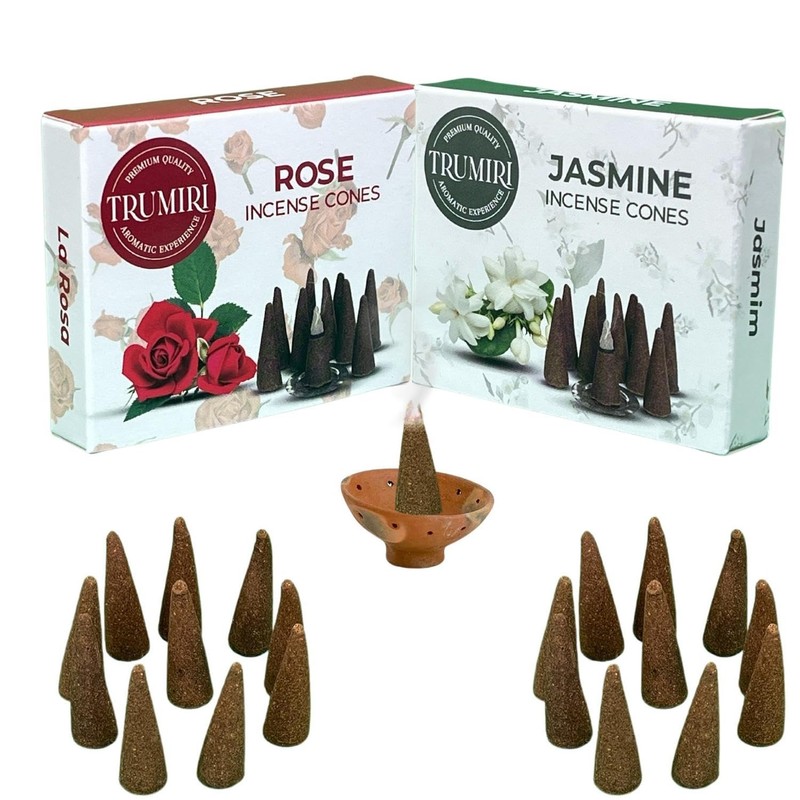 TRUMIRI Incense Cones - Combo Pack of 20 Cone Incense