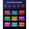 "Acrylic LED Lighted Wine Rack 3-Tier 40-inch Home Bar Shelf