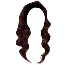 Kim Kimble 20" Wavy Waves Headband Wig, Long Layered Hair With Black Headband and Comb Clip, 3/4 Cap - Average Cap Size, MC4 10SS Espresso Martini