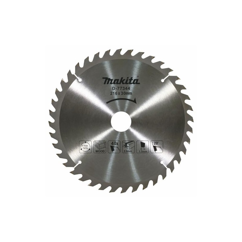 Makita D-77344 TCT Sägeblatt 216x40x40T Holz