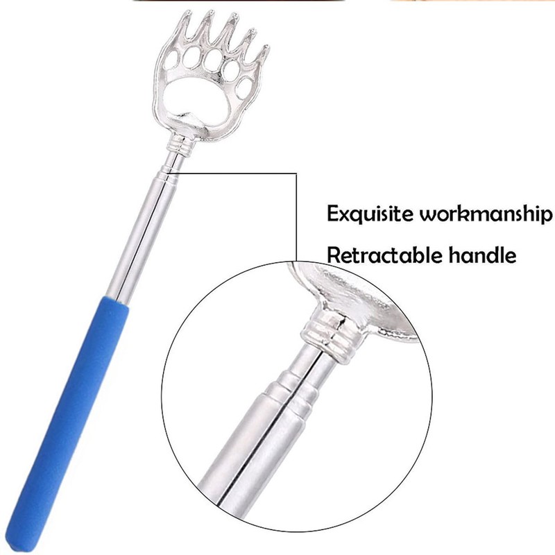 Bear Claw Telescopic Back Scratcher, Extendable Metal Claw Telescoping Backscratcher