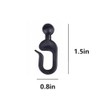 52Pcs Plastic Hooks for Gazebo Curtains, Mosquito Netting