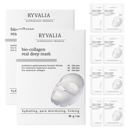 Ryvalia Collagen Mask, Bio-Collagen Real Deep Mask, Skaind collagen Glow mask Overnight, Elasticity Enhancing, Deep Hydration, for All Skin Types (2Boxs)