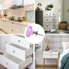 ANJUU 10 Pcs 30mm Diamond Shape Crystal Glass Cabinet Knobs