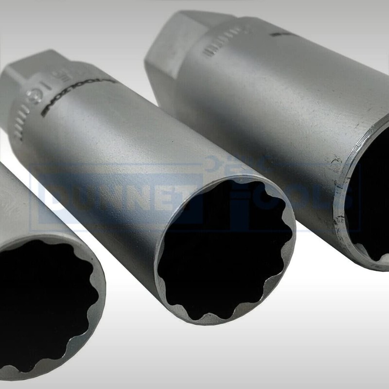 Dunnet Tools 3 Piece Spark Plug Socket Set 14 16