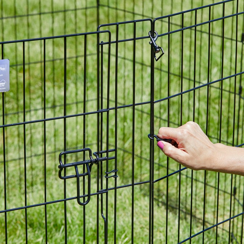 MidWest Homes for Pets Replacement Exercise Pen Swivel Snaps, Black,