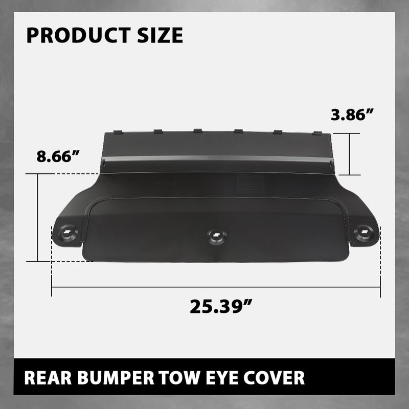 G-PLUS Rear Bumper Hitch Receiver Cover Tow Eye Compatible with