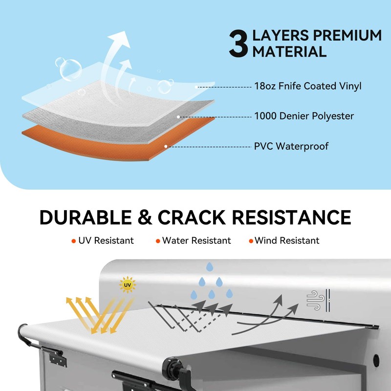 RV Slide Out Awning Fabric Replacement - Universal and Weather