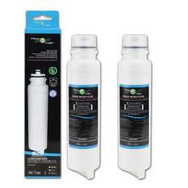 FilterLogic FFL-115D Fridge Water Filter Compatible with Daewoo DW2042FR-09, Aqua Crystal DW2042FR-09, John Lewis JLAFFS2011, Smeg DW2042FR, Baumatic Titan 4, 3019986700, FRNY22D2V, FRNY22D2V (2 Pack)