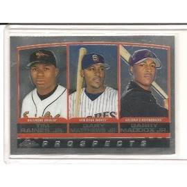 Gary Matthews Jr., Tim Raines Jr., Garry Maddox Jr. 2000 Topps Chrome Prospects Card #445