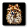Fractal Artworks Pomeranian Coaster with Fractal Art Design #1-2. Perfect