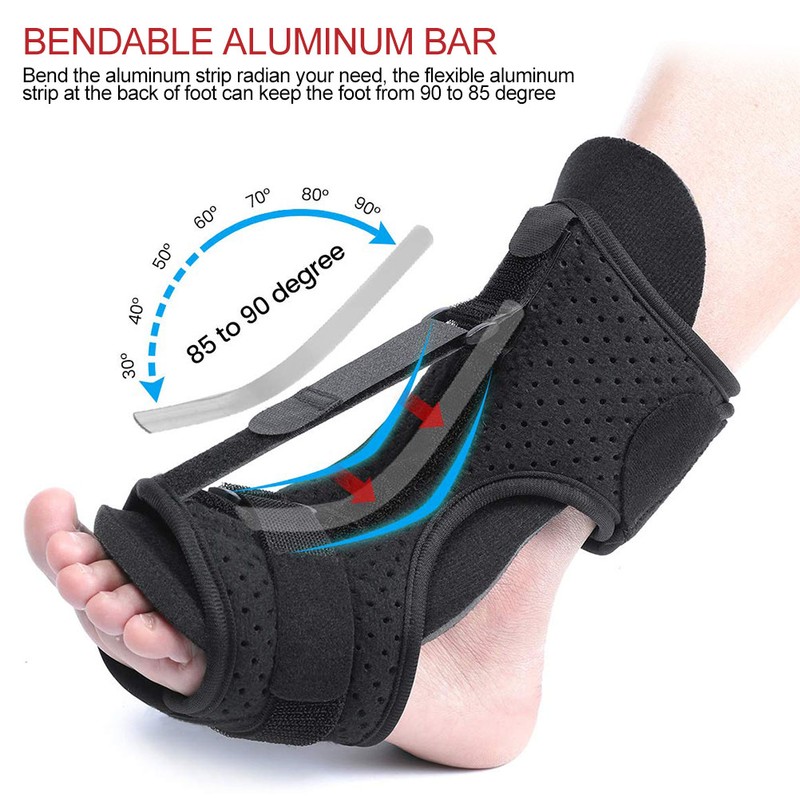 Adjustable Plantar Fasciitis Night Splint Foot Drop Orthotic Brace Night