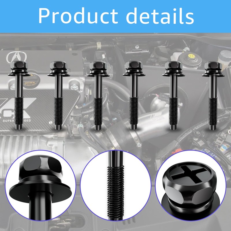 41085 Engine Air Filter Box Cover Screw Bolts-Compatible Air Cleaner