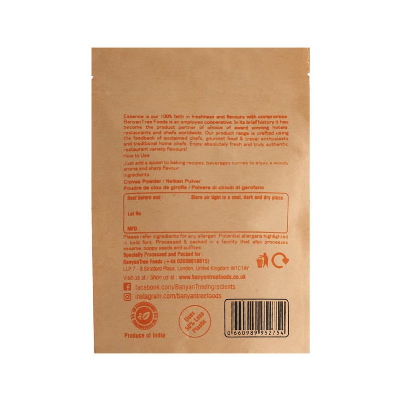 BanyanTree Foods Cloves Powder | Ground Cloves 100g~ All Natural|