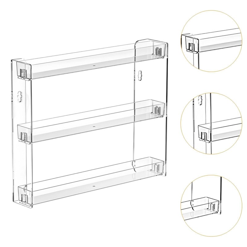 Perfeclan 3 Layers Wall Mount Makeup Organizer Multipurpose for Cosmetic