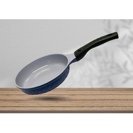 |MADE IN KOREA| 8" Ceramic Coating Interior and Exterior Frying Pan Cooking Wok