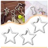 5 PCS Star Carabiner, Ai-OUMLEEF Star Shaped Keychain Clip, Heavy