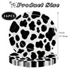 16Pcs Cow Print Party Paper Plates 7" Jungle Animals Round