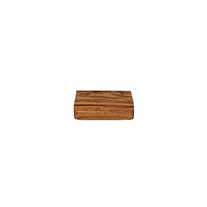 Soap Dish Soap Holder Square Rustic Olive Wood Decorative for