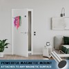 ULIBERMAGNET Magnetic Towel Holder,1 Set Magnetic Towel Rail Silver with