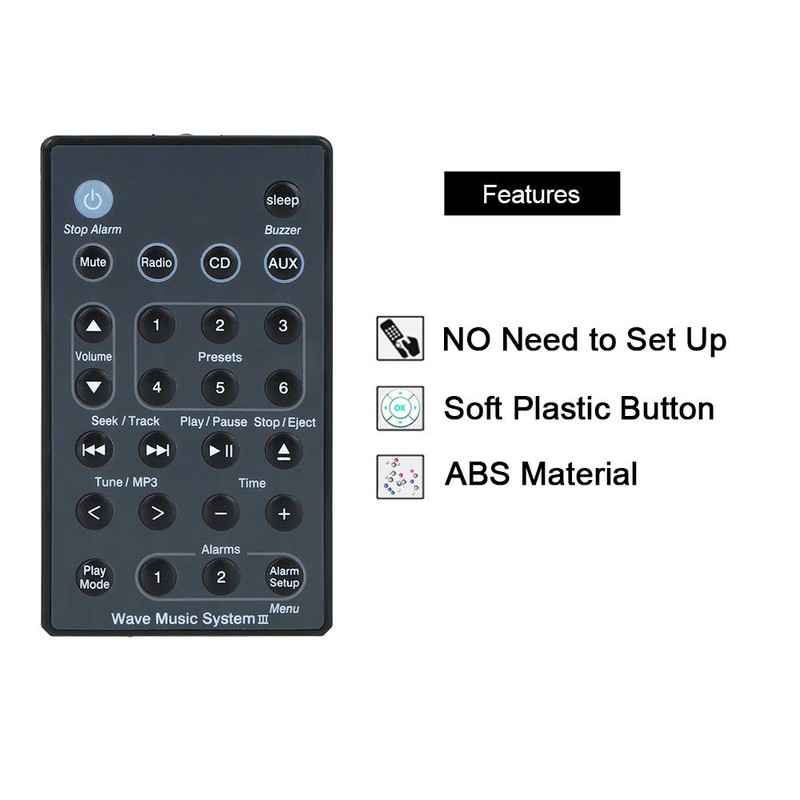 Gvirtue Replacement Remote Control Fit for Bose Wave Music System