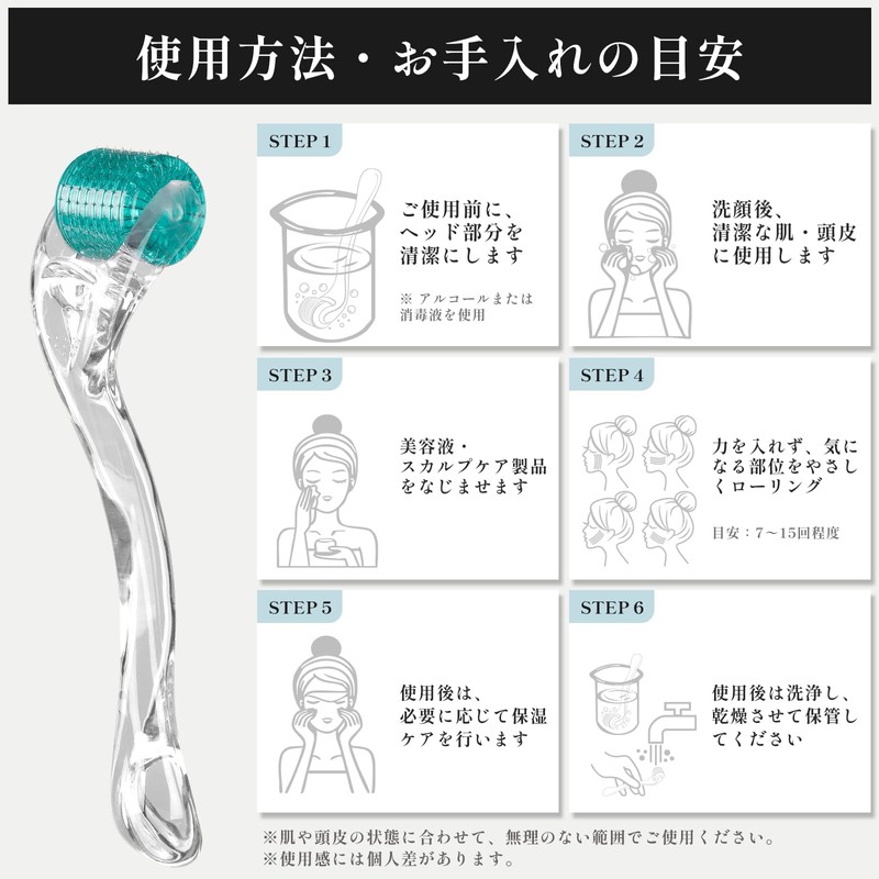REXON Micro Needle Roller for Pore Care, Firmness, Sagging, Eye