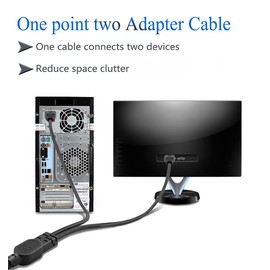 JORINDO PDU IEC 320 C14 Male to 2 x C13 Female Y Splitter Power Adapter Cable 10A 250V UPS PSU Extension Cable. C14 to 2 X C13 Y Splitter Power Adapter Cable (C14 to 2 X C13-2M)