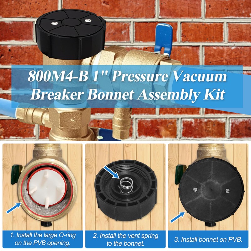 1" Pressure Vacuum Breaker Bonnet Assembly Kit, 800M4-B Fits for