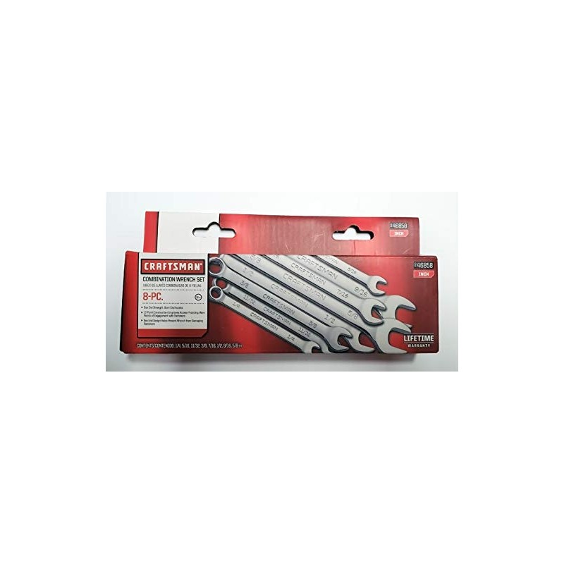 Craftsman 8-Piece Standard 12 Point Combination Wrench Set