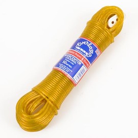 20M - Quality Everlasto 'Wyercentor' Steel Core Coloured Clothes/Washing Line 3.5mm Thick (YELLOW)