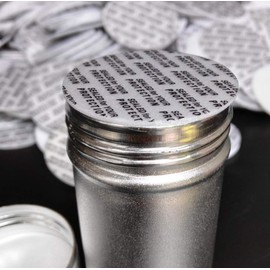 100PCS Pressure Sensitive Lines Foam Safety Tamper Resistant Seals for Cosmetic Bottle/Jar Cap Liners Tamper Seal Cap Liner Sealed (Diameter 2.7cm)