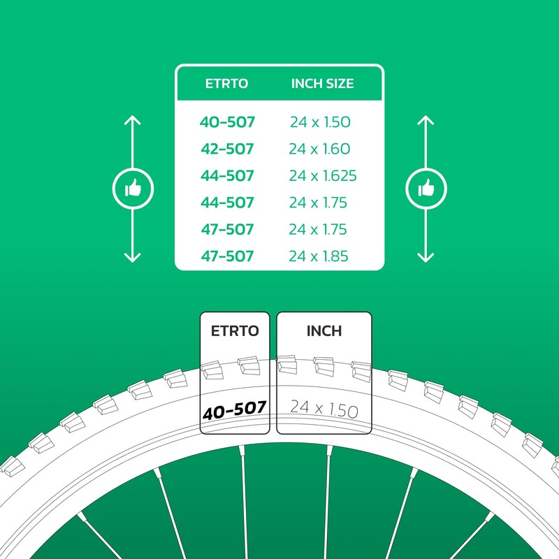Bicycle Inner Tube 24 x 1.50 > 1.85 (ETRTO 40/47-507)