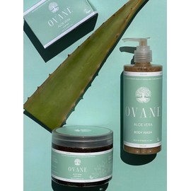 O V A N E | Aloe Vera Soap Bar | Nourishing Soap Bar - Natural, Vegan, Cruelty Free, No SLS or Parabens, Body Soap, 150g NET WT 5.2 Oz.