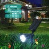 URPOWER Solar Lights Outdoor, 2-in-1 Waterproof Adjustable Solar Spotlights Outdoor