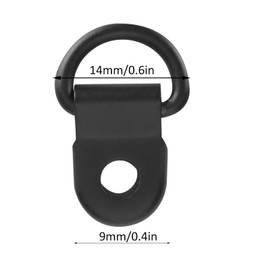 KooingTech 100 Set Shoelace Hooks, 9 * 14mm D Ring Boot Hook Eyelets, Shoe Boot Lace Hooks Buckle for Camping Hiking Mountain Repair Leather Boot Repair Accessories