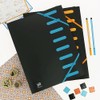 OXFORD Expandable 8 Pocket A4 Polypropylene Cover Two Tone Black