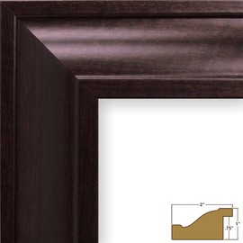 Craig Frames 76036 20 by 20-Inch Picture Frame, Smooth Wood Grain Finish, 2-Inch Wide, Brazilian Walnut Brown
