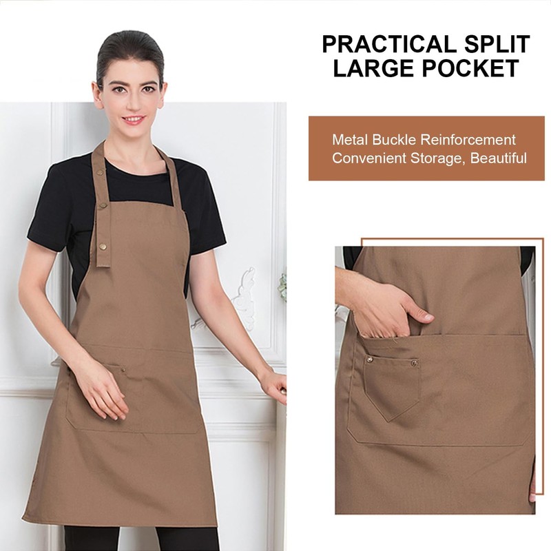 Yotsuba Apron, Unisex Bib Apron, Upgraded Waterproof Canvas, Adjustable, Multiple