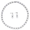 Anthony Vincent Regalo Moda Collar y Aretes Blanco. Súper acomodo